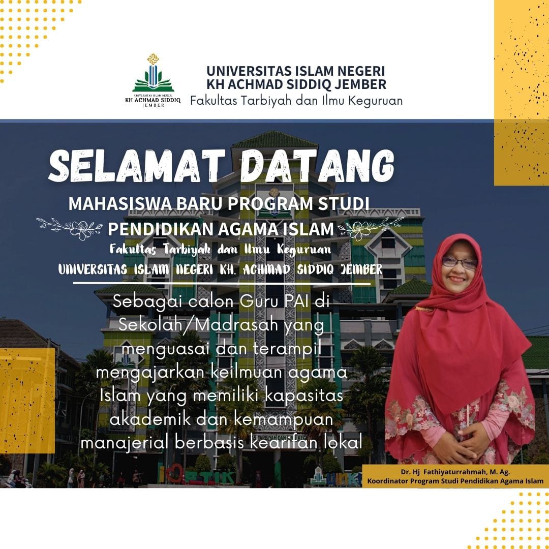 SELAMAT DATANG MAHASISWA BARU PRODI PAI