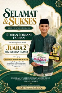 Selamat dan Sukses atas Prestasi Gemilang