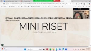 BERITA ACARA PENULISAN MINI RISET PART 2 ''Optimalkan Mini Risetmu: Kupas Istilah, Hindari Kesalahan, Manfaatkan Teknologi''
